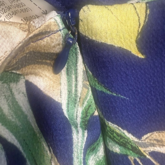 Zara Basic floral palazzo split pants XS breezy wrap tie waist crop Hawaiian - Picture 10 of 11